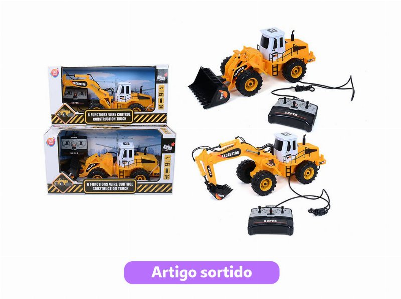 Veículo De Construção Com 6 Funções One Two Fun Modelos Sortidos