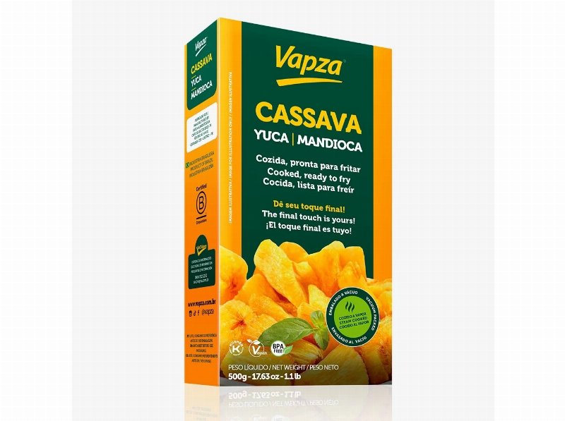 Mandioca Cozida Vapza Para Fritar 500 g