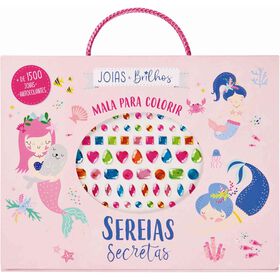 Sereias Secretas - Mala Para Colorir - Joias E Brilhos