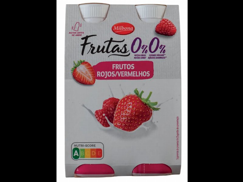 Iogurte Líquido Magro De Frutos Vermelhos
