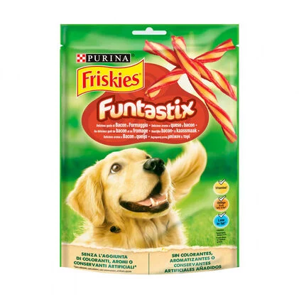 Snack Para Cão Funtastix Sabor A Bacon E Queijo Purina Friskies 0.175Kg