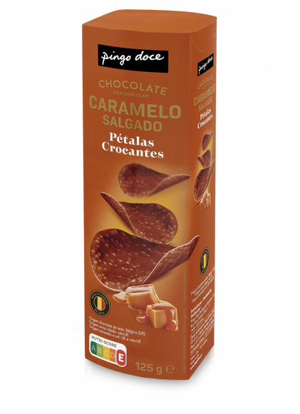 Pétalas De Chocolate E Caramelo Salgado Pingo Doce Iguarias 0.125Kg