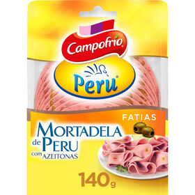 Mortadela De Peru Com Azeitonas Fatiada Campofrio 140 gr