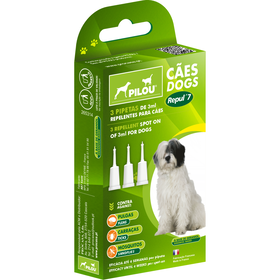 Pipeta Repelente Para Cão Pilou Repul 7 3 X 3 ml