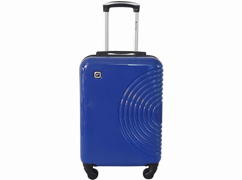 Mala De Cabine Rígida Airport Ring Azul Com 4 Rodas 55 X 34 X 20 Cm