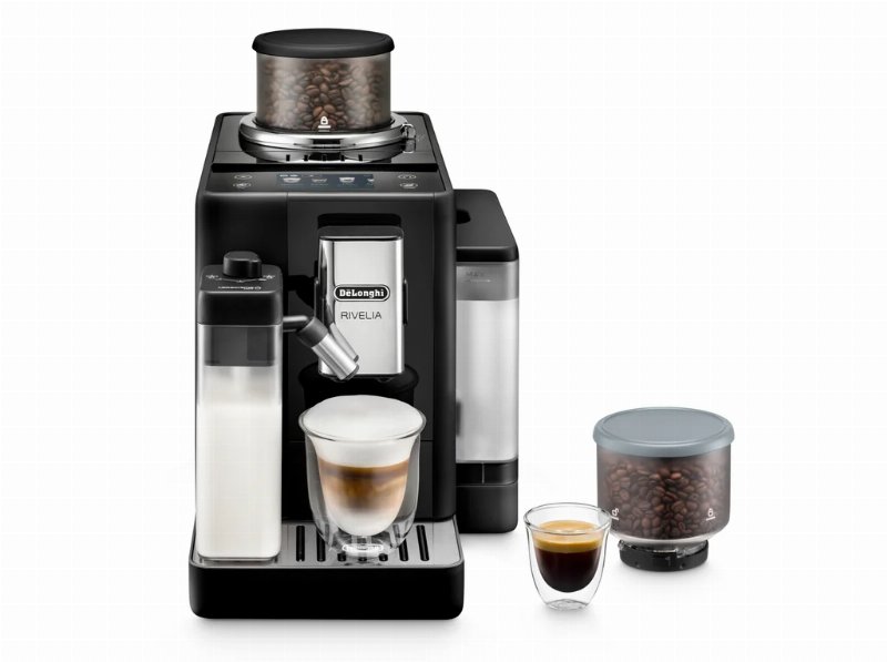 Máquina De Café Automática Delonghi Rivelia Latte Crema Exam440.55.B Preto