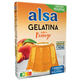 Gelatina Em Pó De Pêssego Gelly-Já Alsa 105 gr