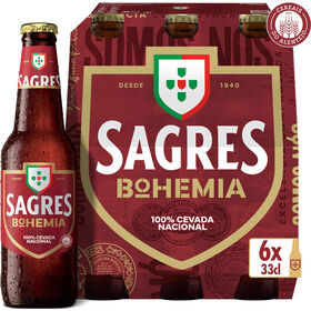 Cerveja Com Álcool Bohemia Original Sagres Bohemia 6 X 33 cl