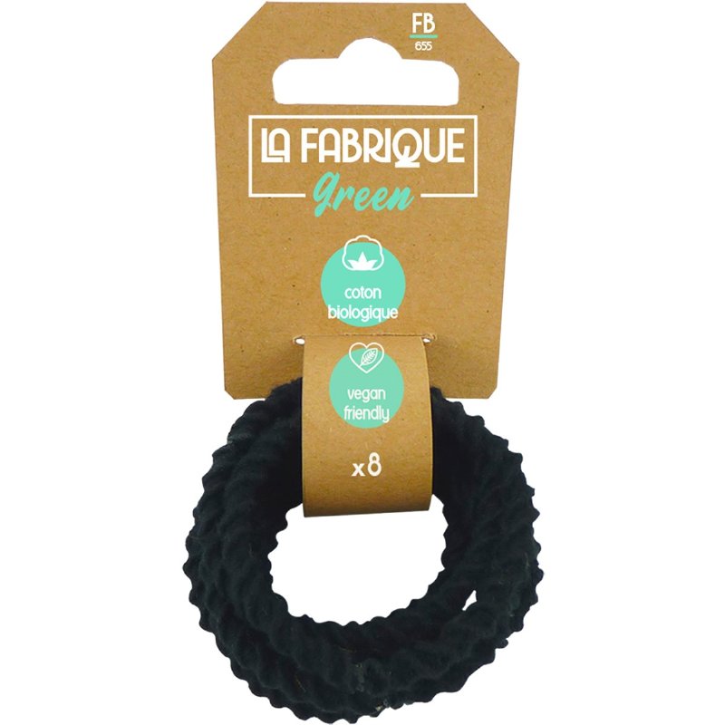 Elásticos De Cabelo Torcidos 100% Origem Natural Vegan 8 unidades