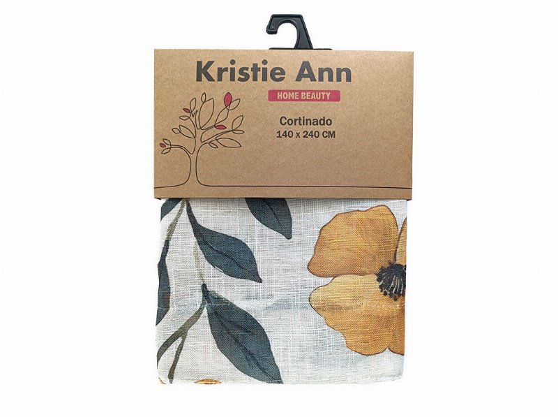 Cortinado Lily 2 Amarelo 140X240 Cm