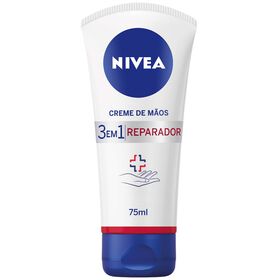 Creme De Mãos Reparador Hidratante 3 Em 1 Nivea 75 ml