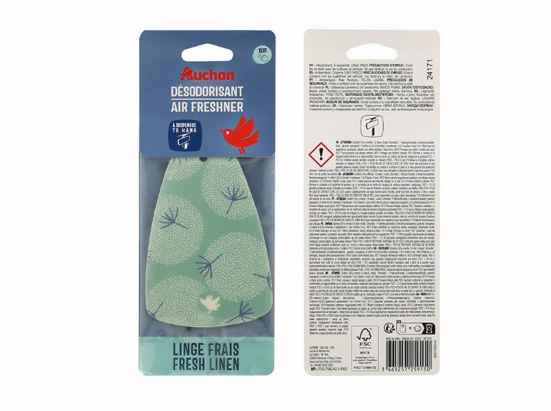 Ambientador Auto Auchan Fresh Linen