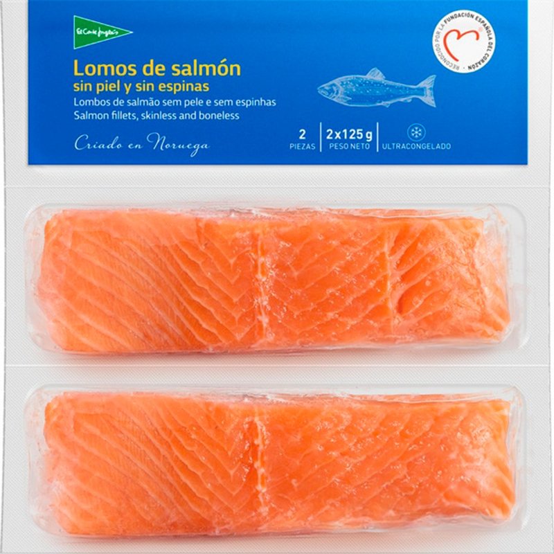 Lombos De Salmão Sem Pele E Sem Espinhas 250 g
