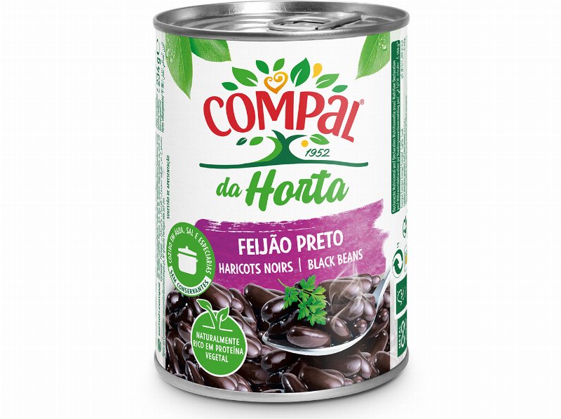 Feijão Compal Da Horta Preto 410 g