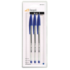 Esferográfica Cristal Line De Tinta Azul
