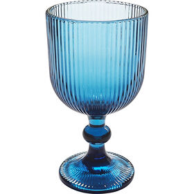 Conjunto 6 Cálices 36 cl Canelados Azul Kasa