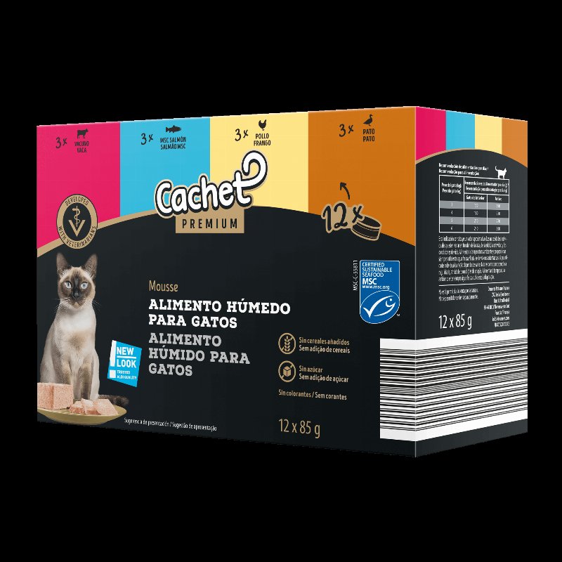 Alimento Húmido Para Gato Premium 12 X 85 g