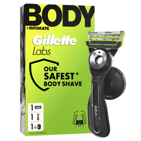 Máquina De Barbear Body + Intimate Com 1 Recarga Gillette Labs 1 Un
