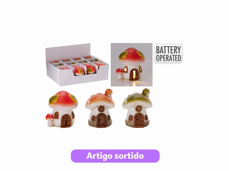 Cogumelo Led 8X7X9 Cm Modelos Sortidos