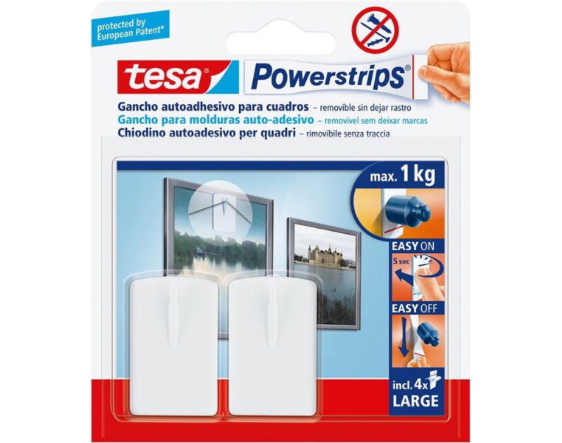 Fita Adesiva Tesa Power Strips Para Molduras