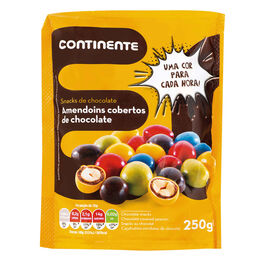 Drageias De Amendoim Com Cobertura De Chocolate Continente 250 gr