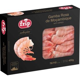 Gamba Rosa De Moçambique Sem Cabeça Ultracongelada Frip 400 gr
