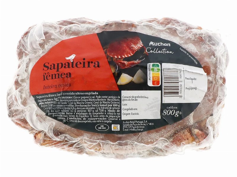 Sapateira Fêmea Cozida Auchan Collection +800 g Kg