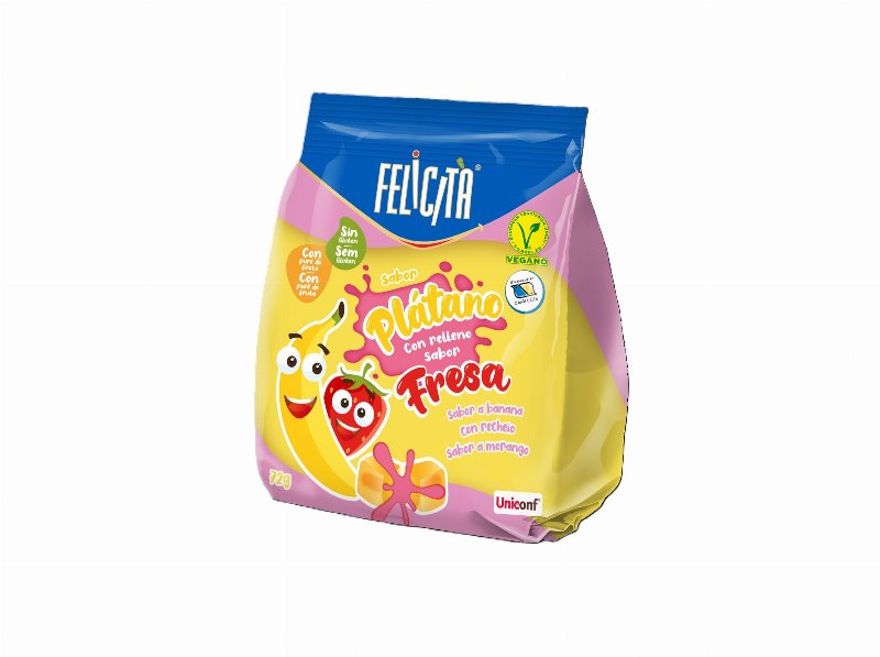 Gomas Felicita Banana Morango 72 gr