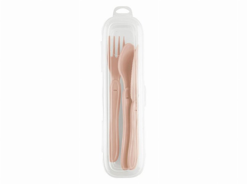 Conj. Talheres Plástico Actuel Taupe Reutiliz 12Pcs