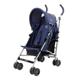 Carrinho De Passeio Com Capota Reclinável Azul Happy Bear