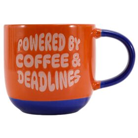 Caneca 330 ml Laranja Coffee Deadlines Kasa