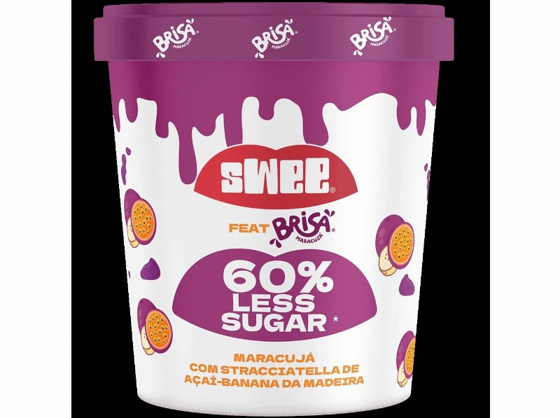 Gelado Vegan Swee Maracujá Stracciatella E Açaí 240 g