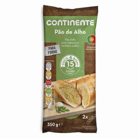 Baguete Pão De Alho Continente 350 gr (2 Un)