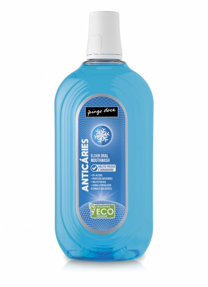 Elixir Anticaries Sem Álcool Pingo Doce 1L