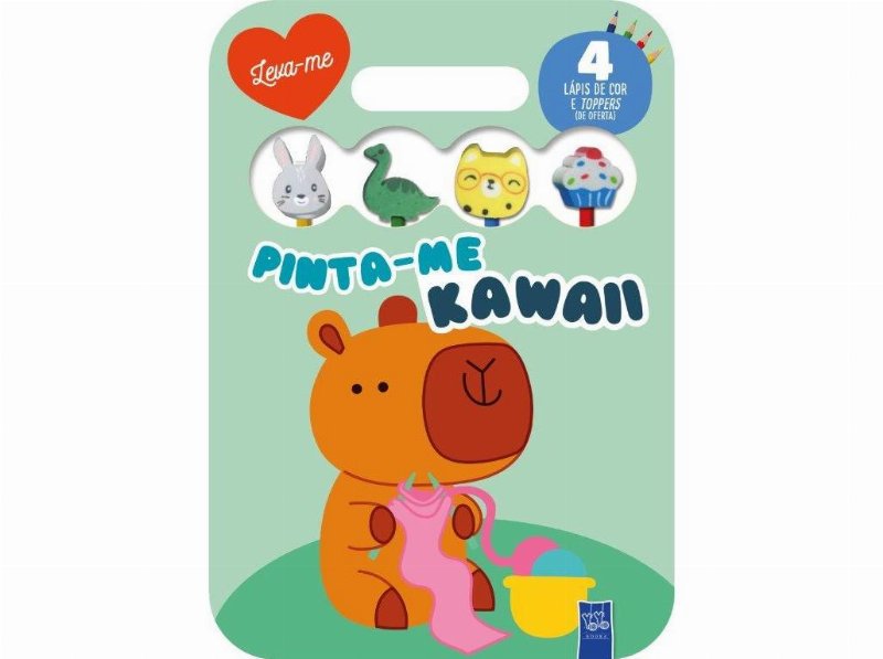 Livro Leva-Me Pinta-Me Kawaii
