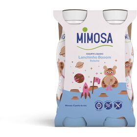 Iogurte Líquido Bolacha Infantil Lanchinho Booom Mimosa 604 gr (4 Un)