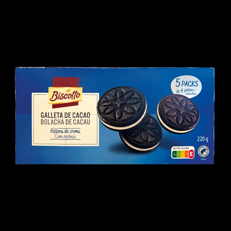 Bolacha Sandwich Cacau Com Creme