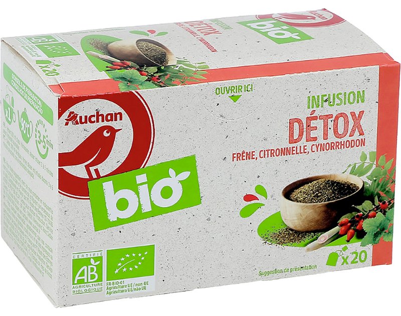 Infusão Auchan Bio Detox 20 Saquetas