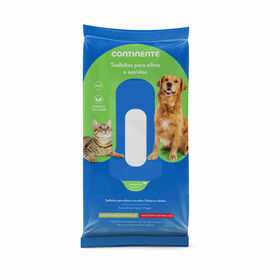 Toalhitas Para Cão E Gato Olhos E Ouvidos Chá Verde Continente 42 Un