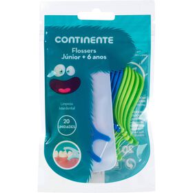 Fio Dentário Flossers Kids Continente 20 Un