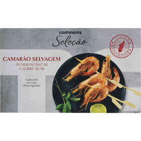 Camarão Selvagem De Madagáscar 30/40 Ultracongelado Continente Seleção 800 gr
