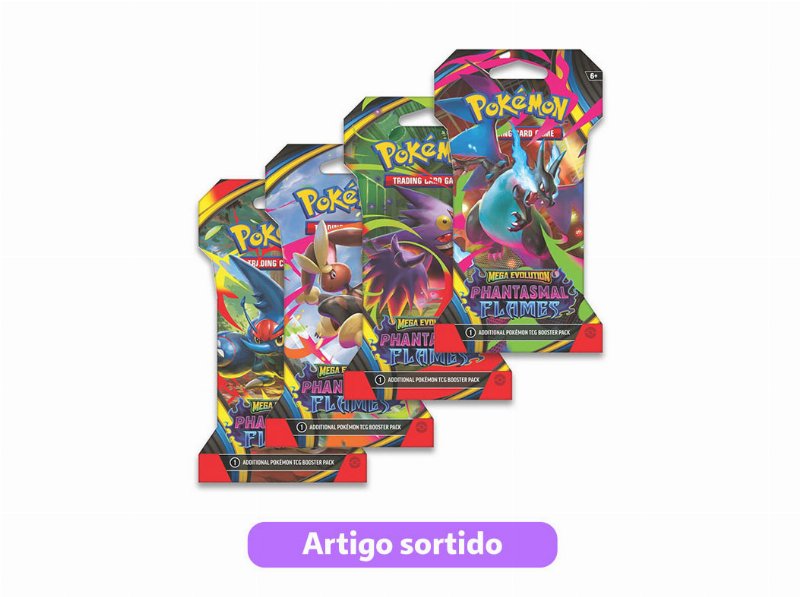 Sleeved Booster Pokémon Phantasmal Flames Modelos Sortidos