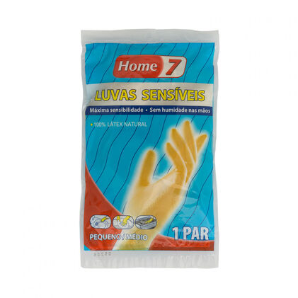 Luvas De Limpeza Sensíveis Pequenas/Médias Home 7 1Un