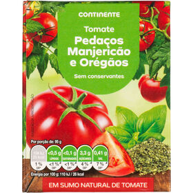 Tomate Em Pedaços Com Manjericão E Orégãos Continente 380 gr