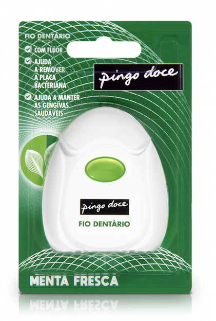 Fio Dentário Menta Fresca E Flúor 50 M Pingo Doce 1Un