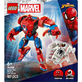 Lego Marvel - Robô Do Spider-Man Contra Anti-Venom - 76308
