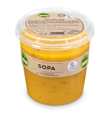 Sopa De Legumes Familiar Comida Fresca 0.9Kg