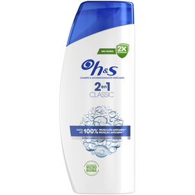 Champô Anticaspa Classic 2 Em 1 H&S 625 ml