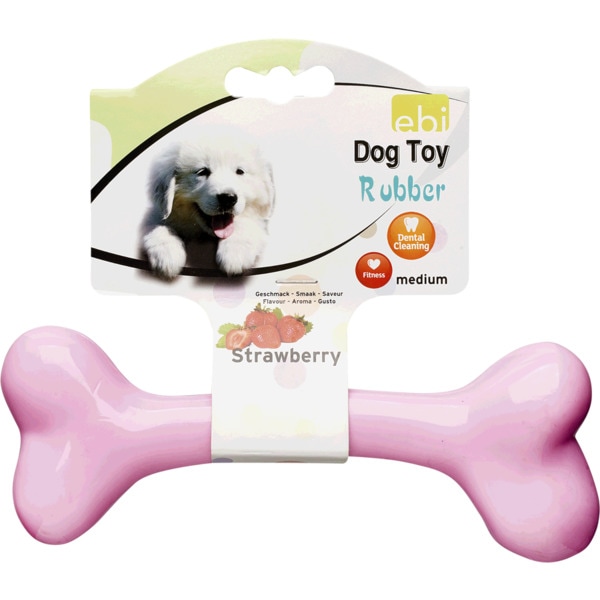 Brinquedo Para Cão Osso Com Sabor A Morango Tamanho M 1 unidade