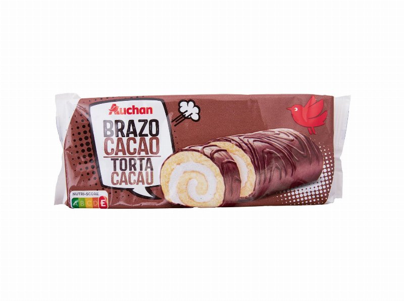 Torta Coberta Cacau Auchan Recheio Nata 135 g